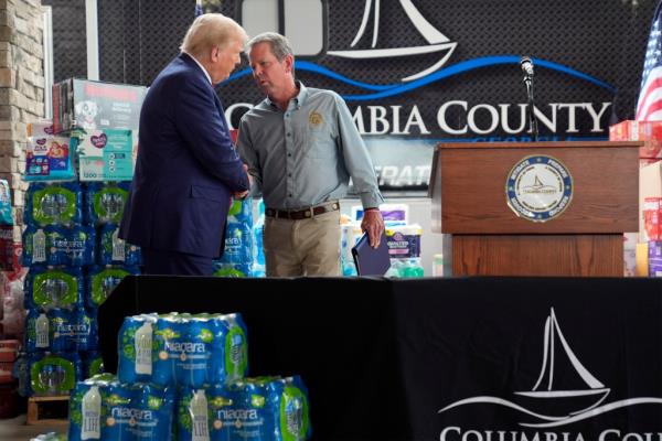 Trump and Kemp saw each other for the first time since 2020.